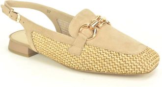 Caprice Taupe + Raffia VG. + Gar. - Dames - Loafers - Beige - 41 EU - Schoenen