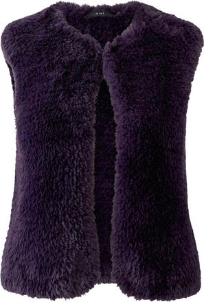 Oui Jassen, Dames, Paars, M, Naadloos Gebreide Vest