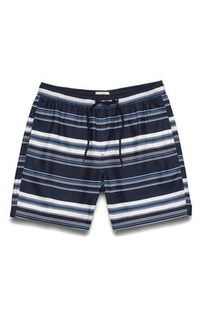 Surfside Supply Co. Jimmy 6.5 Volley in Navy Stripe at Nordstrom, Size Xx-Large