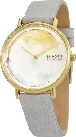 Skagen Signatur Quartz Gray Leather Ladies Watch SKW2772