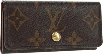Louis Vuitton Pre-owned Accessories, female, Brown, Size: ONE SIZE Pre-owned Canvas Key Holder
