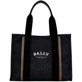 Bally Vintage, unisex, Zwart, ONE Size, Leer, Pre-owned Tote bag