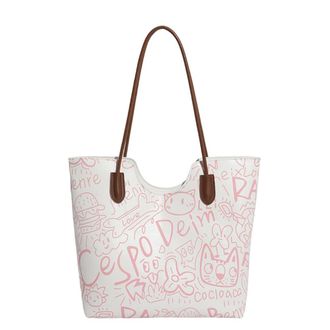 Generic Trendy Tote Bag for Women, Large Capacity Convertible Crossbody Shoulder Armpit Top Handle Bag