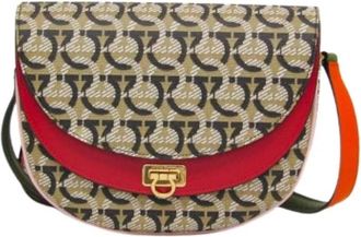 Ferragamo Pre-owned Canvas Schoudertas - Dames - Vintage Schoudertas - Veelkleurig - ONE Size - Vintage