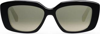 Celine Stijlvolle zonnebril met goud Triomphe-logo - Dames - Zonnebrillen - Zwart - ONE Size - Accessoires