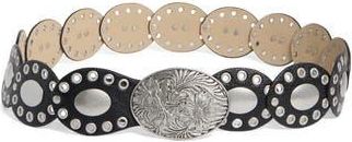 Vince Camuto Oval Disc Hip Slung Belt in Black at Nordstrom Rack, Size Small