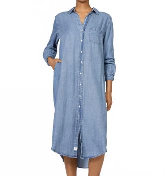 Dear John Denim Galina Midi Dress In Imperial Blue