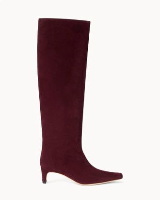 Staud Womens Wally Boots In Syrah