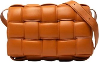 Bottega Veneta Pre-owned Padded Cassette - Dames - Vintage Schoudertas - Oranje - ONE Size - Leer - Vintage