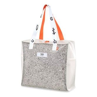 Puma x MR.Doodle Shopper Bag White Black Orange 077438-01