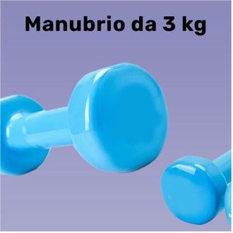 Trade Shop Trade Shop - Manubrio Singolo 3 Kg In Vinile Allenamento Esercizi Casa Palestra Workout Fit