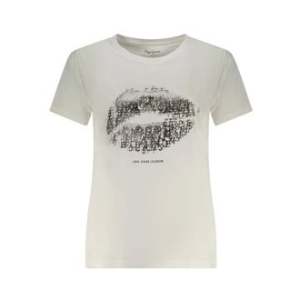 Pepe Jeans London Donna, Top, Bianco, L, new