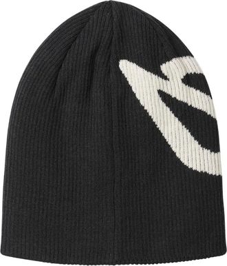 Yohji Yamamoto Gorro con Logo Gr&aacute;fico - Accessories - unisex - Negro - ONE SIZE