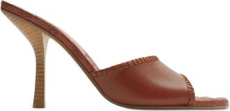 Burberry 90mm leather Cabana sandals - women - Leather/Sheepskin/Calf Leather/Leather - 36 - Brown