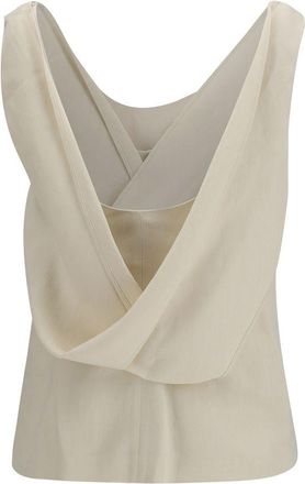 Brunello Cucinelli Womens Beige Viscose Blouse