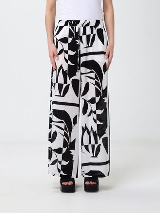 Max Mara Pantaloni ampi in seta stampata