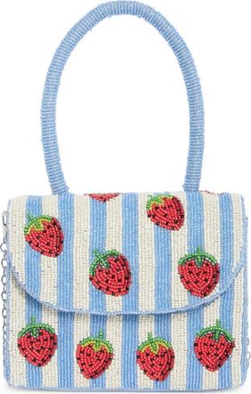Collection XIIX Beaded Striped Strawberry Top Handle Bag in Multi at Nordstrom Rack
