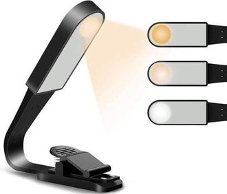 No Brand L&aacute;mpara De Lectura, Mini L&aacute;mpara De Escritorio Port&aacute;til, L&aacute;mpara De Escritorio Usb, L&aacute;mpara De Lectura, L&aacute;mpara Recargable Con Clip, Brillo Ajustable,