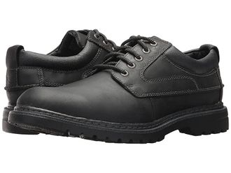 Dockers Warden Plain Toe Oxford Mens Shoes Black Soft Oiled Crazyhorse : 10.5 D - Medium, Full Grain leather