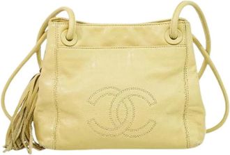 Chanel Pre-owned Bucket Bags, female, Beige, Size: ONE SIZE Pre-owned Vintage Bucket Bag