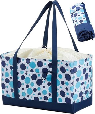 Generic Reusable Shopping Bags | Insulated Waterproof Reinforced Handles | Insulated Shopping Bags with Handles,for Home Apartment Kitchen Fishing Picnic Mark