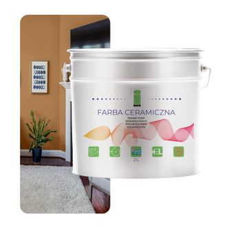 OEM Pintura Cer&aacute;mica Para Paredes, Lavable, Beige Pastel, 2 L, Resistente A Las Manchas