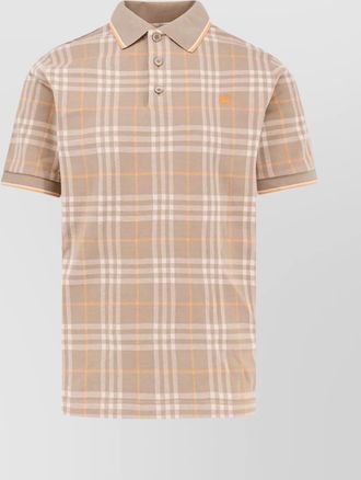 Burberry stan polo shirt check print