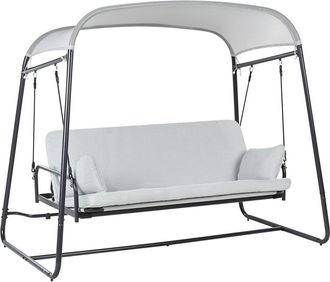 Beliani Columpio Metal Gris claro