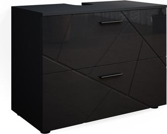 Vicco Mueble Bajo Lavabo Irma, Antracita Alto Brillo, 80 X 58.6 Cm Vicco