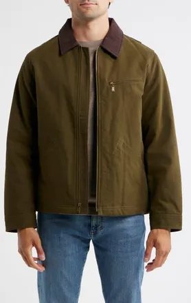 Pendleton Tahoma Cotton Canvas Trucker Jacket in Dark Olive at Nordstrom, Size Xx-Large