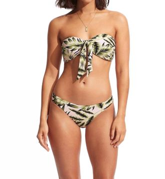 Seafolly Island In The Sun Hipster Bikini Bottom In Avocado