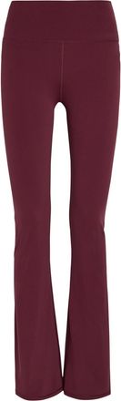 Vuori Clothing Allthefeels Flared-leg Stretch-jersey Leggings - Burgundy - S (UK8-10 / S)