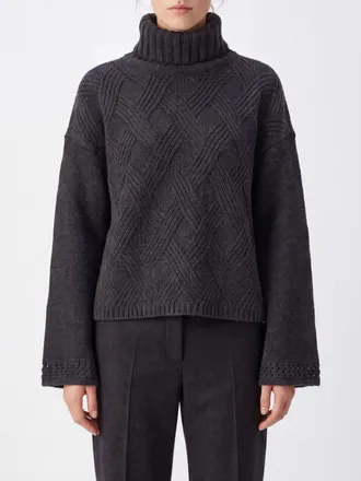 Twinset Dolcevita in misto lana e cashmere con spalle scese