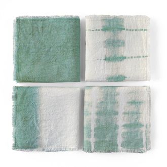 AM.PM Set van 4 servetten, tie and dye Sunrise