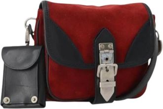 Miu Miu Pre-owned Mini Shoulder Bag - Dames - Vintage Mini Tas - Rood - ONE Size - Leer - Vintage