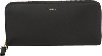 Furla Nero Wallet - Dames - Portefeuilles - Zwart - ONE Size - Leer - Accessoires