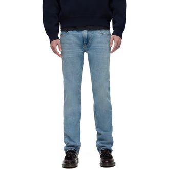 Hudson Blake Slim Straight Leg Jeans in Stone Wash at Nordstrom Rack, Size 34