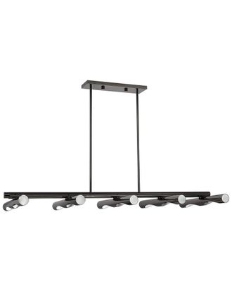 Livex Lighting Acra Black 10 Light Chandelier