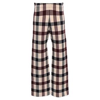 Victoria Beckham Victoria Victoria Beckham Check Printed Trousers in Multicolor Viscose