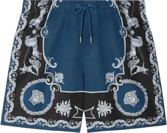 Versace baroque-print swim shorts - men - Polyester/Polyamide/Spandex/Elastane - 7 - Blue