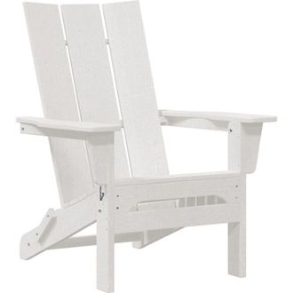 vidaXL Silla Adirondack Plegable Blanco 74.5 X 80.5 X 90cm Pl&aacute;stico Vidaxl