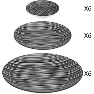 Secret de Gourmet Secret De Gourmet - Vajilla 18 Piezas Modelo Bohemia Z&egrave;bre