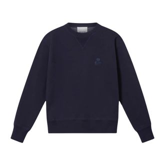 Isabel Marant Heren, Sweatshirts & Hoodies, Blauw, Maat: S Katoen