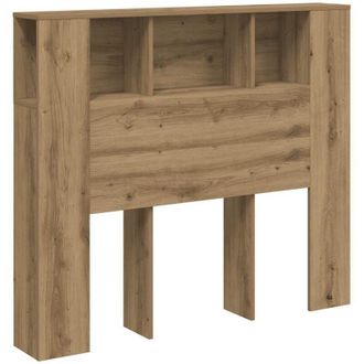 vidaXL Testiera con Contenitore Artigianale 120x19x104,5cm Multistrato - Vidaxl
