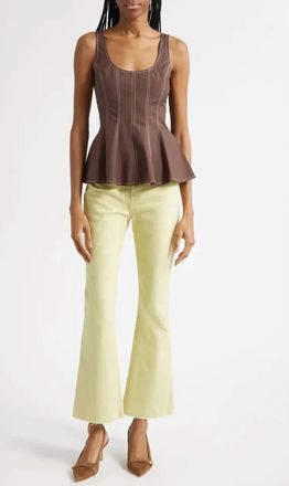 Veronica Beard Charlie Top In Dark Mocha