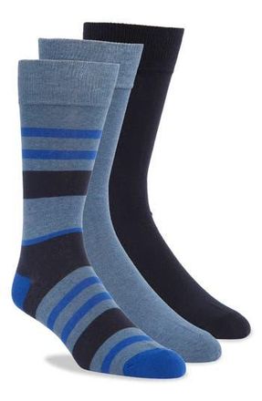 Cole Haan Assorted 3-Pack Dress Socks in Navy at Nordstrom Rack