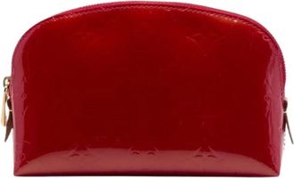 Louis Vuitton Pre-owned Vernis Pouch - Dames - Vintage Clutch - Rood - ONE Size - Leer - Vintage