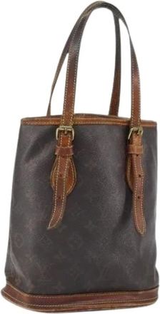 Louis Vuitton Pre-owned Bucket Bags, female, Brown, Size: ONE SIZE Pre-owned Bucket Bag
