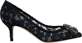 Dolce & Gabbana Blue Slip On Pumps