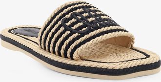 Chlo&eacute; Womens Sandals Sand Rope Black Cotton
